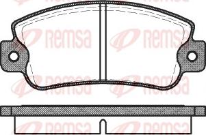 Remsa 0025.20 - Гальмівні колодки, дискові гальма autozip.com.ua