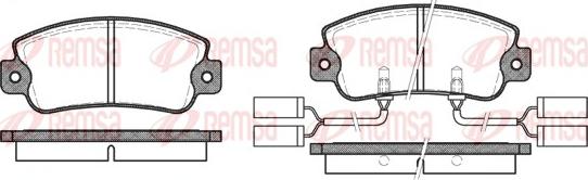 Remsa 0025.22 - Гальмівні колодки, дискові гальма autozip.com.ua