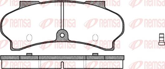 Remsa 0026.02 - Гальмівні колодки, дискові гальма autozip.com.ua