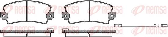 Remsa 0021.96 - Гальмівні колодки, дискові гальма autozip.com.ua