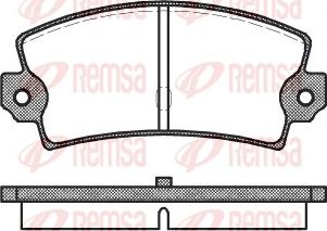 Remsa 0021.40 - Гальмівні колодки, дискові гальма autozip.com.ua