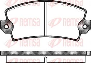 Remsa 0021.00 - Гальмівні колодки, дискові гальма autozip.com.ua