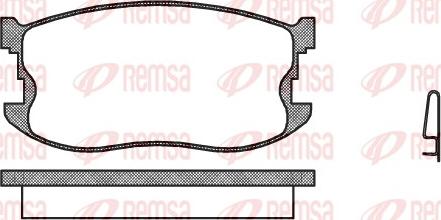 Remsa 0198.04 - Гальмівні колодки, дискові гальма autozip.com.ua