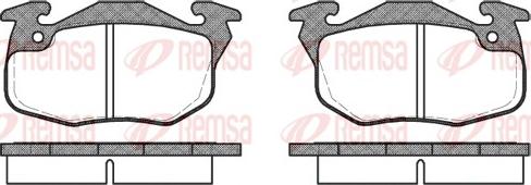 Remsa 0192.10 - Гальмівні колодки, дискові гальма autozip.com.ua