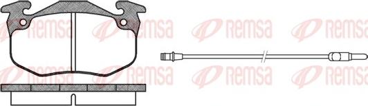 Remsa 0144.42 - Гальмівні колодки, дискові гальма autozip.com.ua