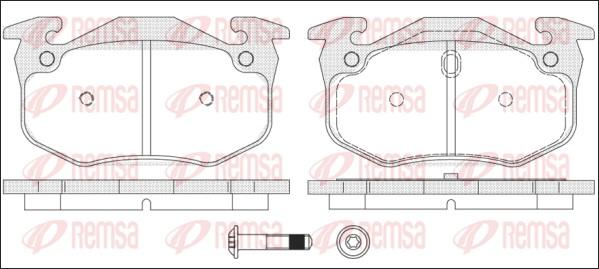 Remsa 0144.70 - Гальмівні колодки, дискові гальма autozip.com.ua