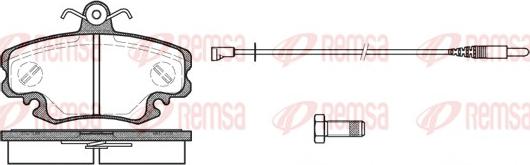 Remsa 0141.30 - Гальмівні колодки, дискові гальма autozip.com.ua