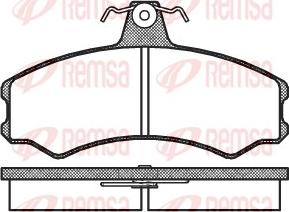 Remsa 0143.00 - Гальмівні колодки, дискові гальма autozip.com.ua