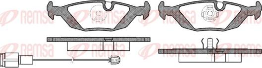 Remsa 0155.02 - Гальмівні колодки, дискові гальма autozip.com.ua