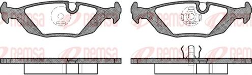 Remsa 0155.10 - Гальмівні колодки, дискові гальма autozip.com.ua