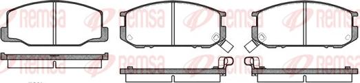 Remsa 0152.02 - Гальмівні колодки, дискові гальма autozip.com.ua