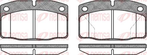 Remsa 0101.40 - Гальмівні колодки, дискові гальма autozip.com.ua