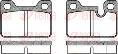 Remsa 0113.00 - Гальмівні колодки, дискові гальма autozip.com.ua