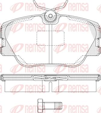 Remsa 0189.00 - Гальмівні колодки, дискові гальма autozip.com.ua