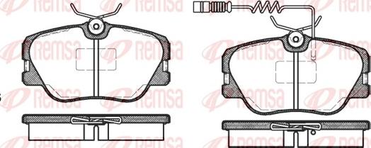 Remsa 0189.02 - Гальмівні колодки, дискові гальма autozip.com.ua