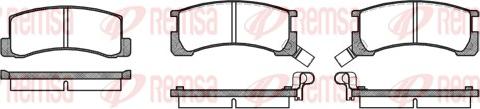 Remsa 0185.02 - Гальмівні колодки, дискові гальма autozip.com.ua