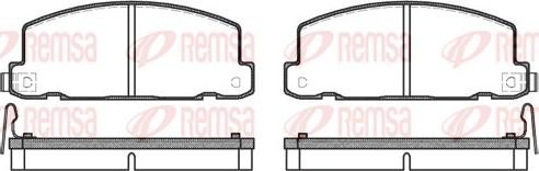 Remsa 0181.04 - Гальмівні колодки, дискові гальма autozip.com.ua