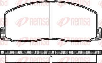 Remsa 0188.00 - Гальмівні колодки, дискові гальма autozip.com.ua