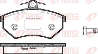 Remsa 0134.40 - Гальмівні колодки, дискові гальма autozip.com.ua