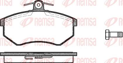 Remsa 0134.10 - Гальмівні колодки, дискові гальма autozip.com.ua