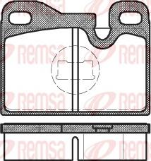 Remsa 0130.00 - Гальмівні колодки, дискові гальма autozip.com.ua