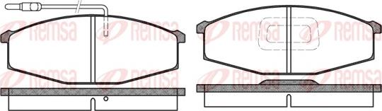 Remsa 0129.02 - Гальмівні колодки, дискові гальма autozip.com.ua