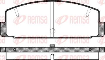 Remsa 0179.10 - Гальмівні колодки, дискові гальма autozip.com.ua