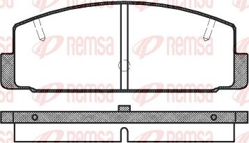 Remsa 0179.20 - Гальмівні колодки, дискові гальма autozip.com.ua