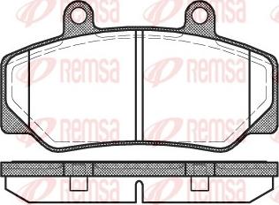 Remsa 0176.20 - Гальмівні колодки, дискові гальма autozip.com.ua