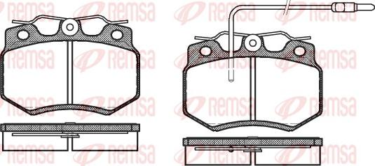 Remsa 0170.02 - Гальмівні колодки, дискові гальма autozip.com.ua