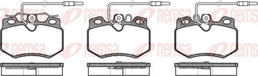 Remsa 0170.14 - Гальмівні колодки, дискові гальма autozip.com.ua