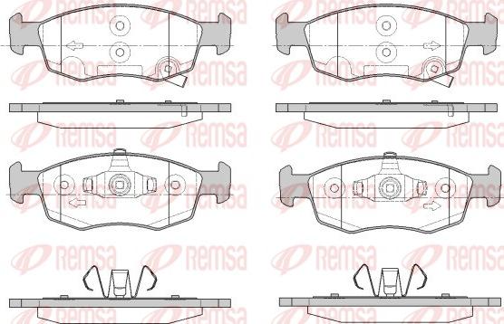 Remsa 0172.34 - Гальмівні колодки, дискові гальма autozip.com.ua