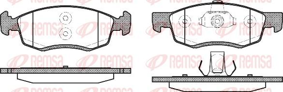 Remsa 0172.32 - Гальмівні колодки, дискові гальма autozip.com.ua