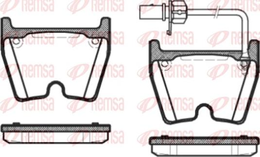 Remsa 0896.01 - Гальмівні колодки, дискові гальма autozip.com.ua