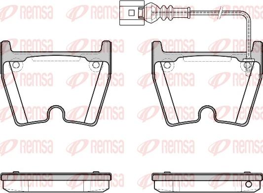 Remsa 0896.11 - Гальмівні колодки, дискові гальма autozip.com.ua