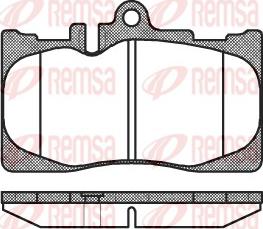 Remsa 0890.00 - Гальмівні колодки, дискові гальма autozip.com.ua