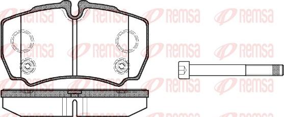 Remsa 0849.10 - Гальмівні колодки, дискові гальма autozip.com.ua