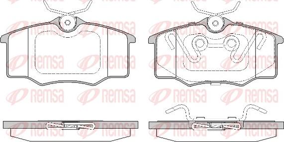 Remsa 0846.20 - Гальмівні колодки, дискові гальма autozip.com.ua