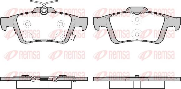 Remsa 0842.11 - Гальмівні колодки, дискові гальма autozip.com.ua