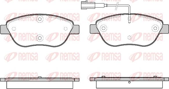 Remsa 0859.45 - Гальмівні колодки, дискові гальма autozip.com.ua