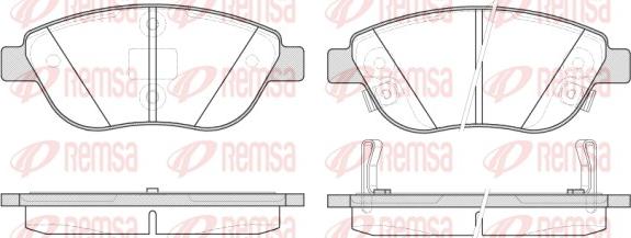 Remsa 0859.32 - Гальмівні колодки, дискові гальма autozip.com.ua