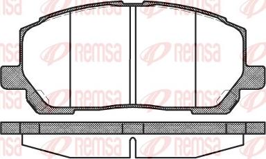 Remsa 0855.00 - Гальмівні колодки, дискові гальма autozip.com.ua