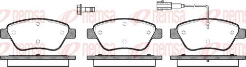 Remsa 0858.01 - Гальмівні колодки, дискові гальма autozip.com.ua