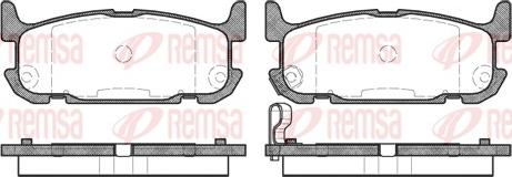 Remsa 0853.12 - Гальмівні колодки, дискові гальма autozip.com.ua