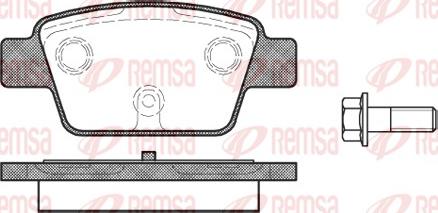 Remsa 0861.00 - Гальмівні колодки, дискові гальма autozip.com.ua