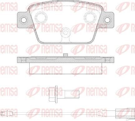 Remsa 0861.12 - Гальмівні колодки, дискові гальма autozip.com.ua