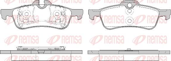 Remsa 0862.20 - Гальмівні колодки, дискові гальма autozip.com.ua