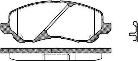 Sangsin Brake SP1360 - Гальмівні колодки, дискові гальма autozip.com.ua