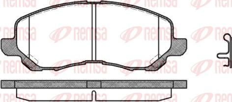 Remsa 0804.12 - Гальмівні колодки, дискові гальма autozip.com.ua