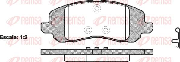 Remsa 0804.20 - Гальмівні колодки, дискові гальма autozip.com.ua